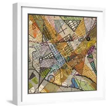 Modern Map of D.C.-Nikki Galapon-Framed Art Print