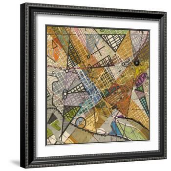 Modern Map of D.C.-Nikki Galapon-Framed Art Print