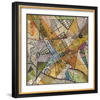 Modern Map of D.C.-Nikki Galapon-Framed Art Print