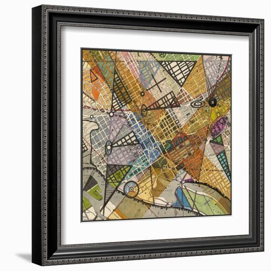 Modern Map of D.C.-Nikki Galapon-Framed Art Print