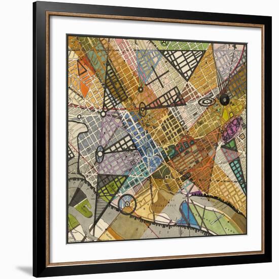 Modern Map of D.C.-Nikki Galapon-Framed Giclee Print