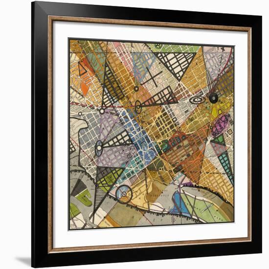 Modern Map of D.C.-Nikki Galapon-Framed Giclee Print