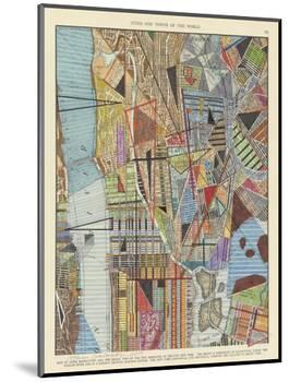Modern Map of New York I-Nikki Galapon-Mounted Art Print