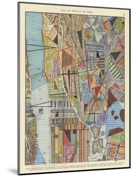 Modern Map of New York I-Nikki Galapon-Mounted Art Print