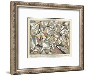 Modern Map of Paris-Nikki Galapon-Framed Art Print