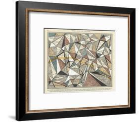 Modern Map of Paris-Nikki Galapon-Framed Art Print