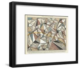 Modern Map of Paris-Nikki Galapon-Framed Art Print