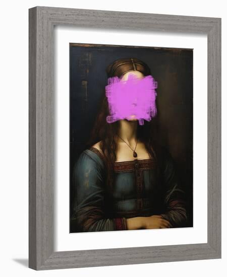 Modern Mona Lisa-The Art Concept-Framed Photographic Print