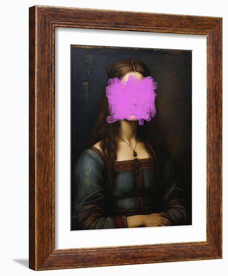 Modern Mona Lisa-The Art Concept-Framed Photographic Print