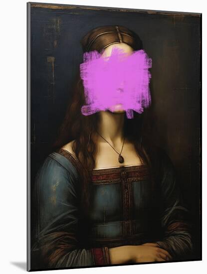 Modern Mona Lisa-The Art Concept-Mounted Photographic Print