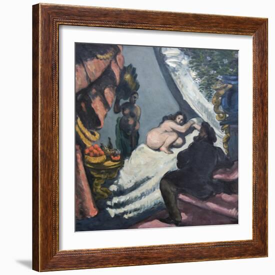 Modern Olympia-Paul Cézanne-Framed Art Print