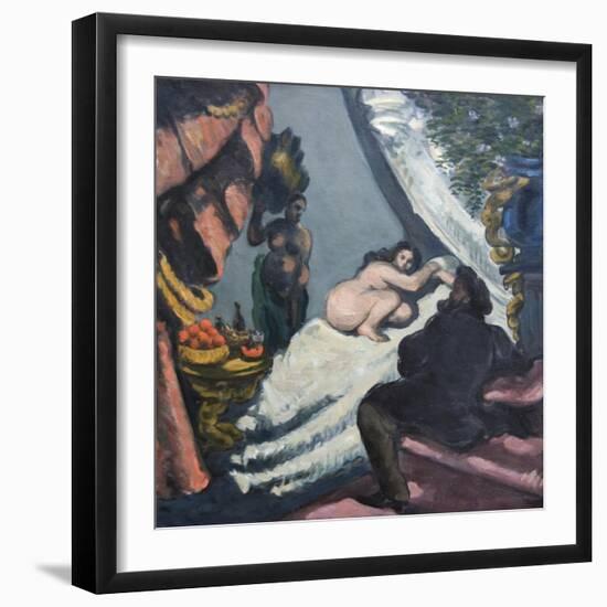 Modern Olympia-Paul Cézanne-Framed Art Print