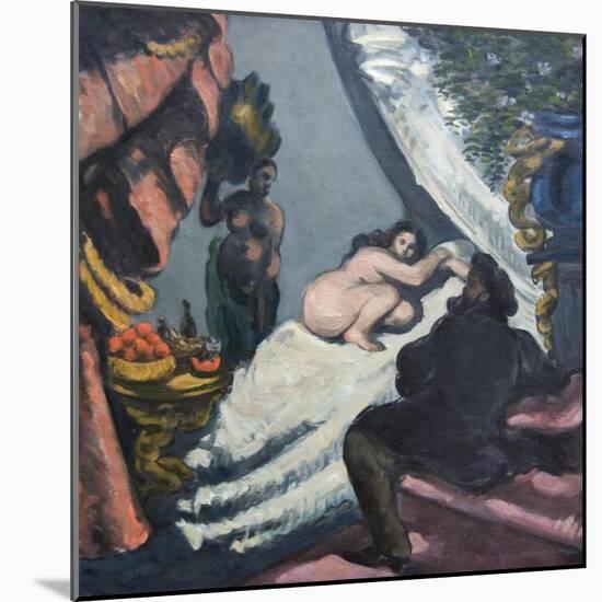 Modern Olympia-Paul Cézanne-Mounted Art Print