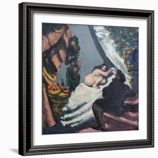 Modern Olympia-Paul Cézanne-Framed Art Print