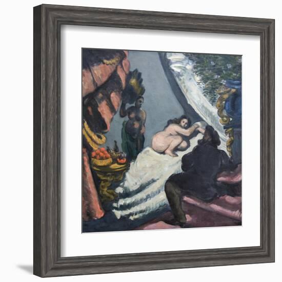 Modern Olympia-Paul Cézanne-Framed Art Print