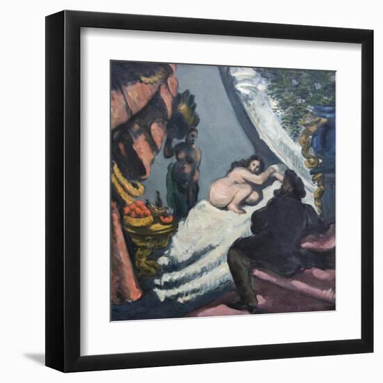 Modern Olympia-Paul Cézanne-Framed Art Print