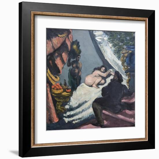 Modern Olympia-Paul Cézanne-Framed Art Print