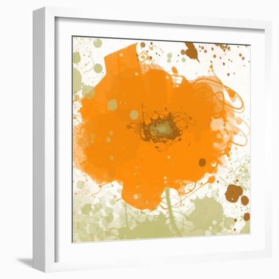 Modern Orange-Irena Orlov-Framed Art Print