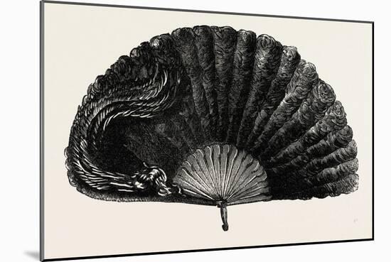 Modern Ostrich Feather Fan , 1882-null-Mounted Giclee Print