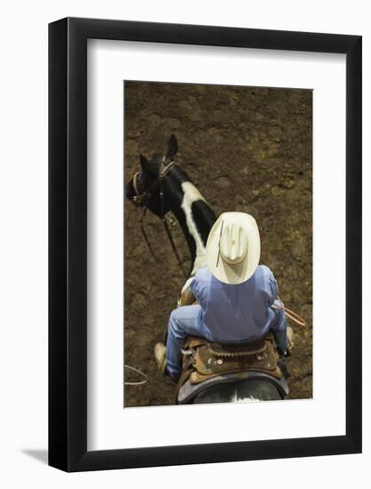 Modern Owboy, Top Down View, Oklahoma City, Oklahoma, USA-Walter Bibikow-Framed Photographic Print