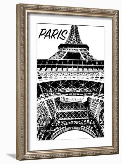 Modern Paris IV-Nicholas Biscardi-Framed Art Print