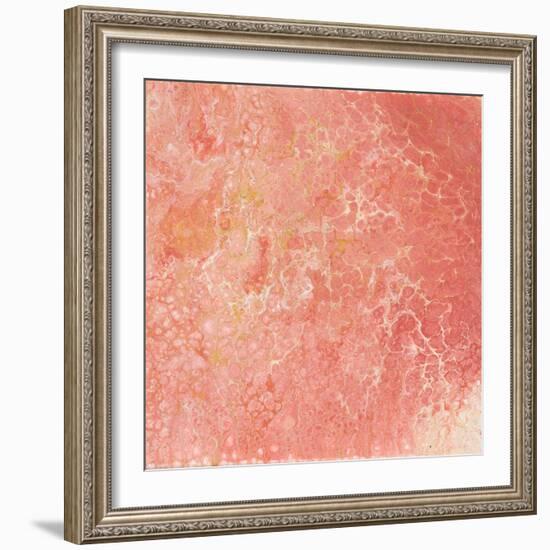 Modern Peach Flow I-Tiffany Hakimipour-Framed Art Print