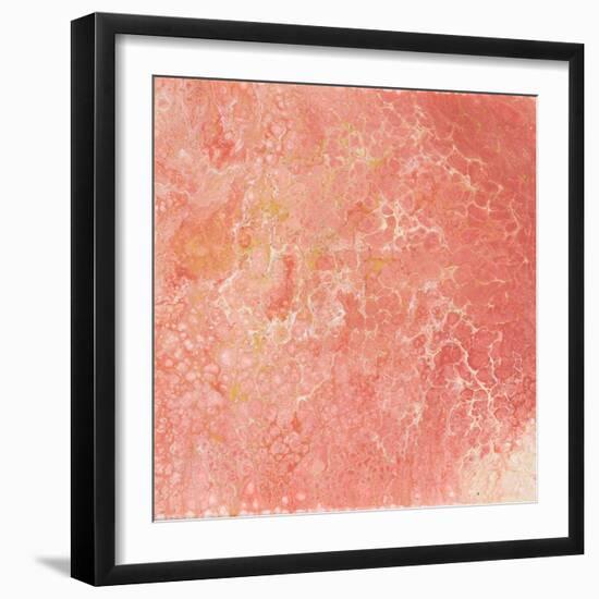 Modern Peach Flow I-Tiffany Hakimipour-Framed Art Print