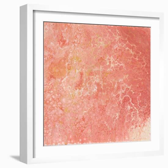 Modern Peach Flow I-Tiffany Hakimipour-Framed Art Print