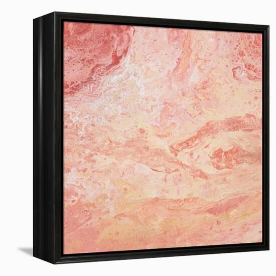 Modern Peach Flow II-Tiffany Hakimipour-Framed Stretched Canvas