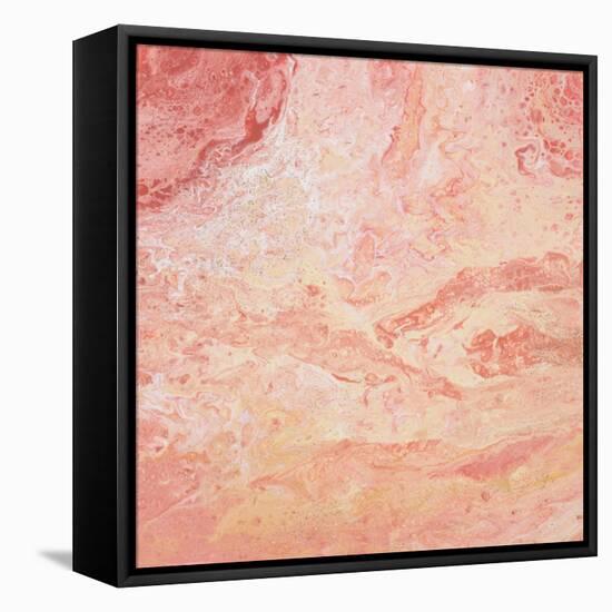 Modern Peach Flow II-Tiffany Hakimipour-Framed Stretched Canvas