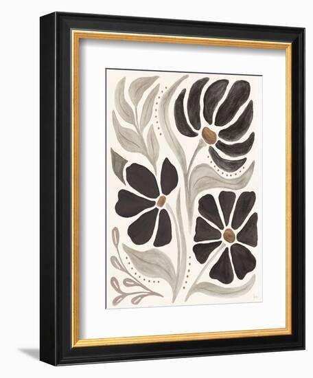 Modern Petals II Neutral-Veronique Charron-Framed Premium Giclee Print