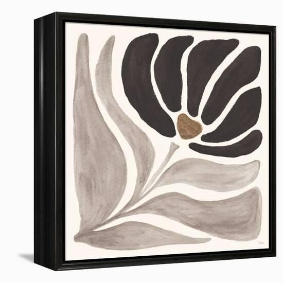 Modern Petals IV Neutral-Veronique Charron-Framed Stretched Canvas