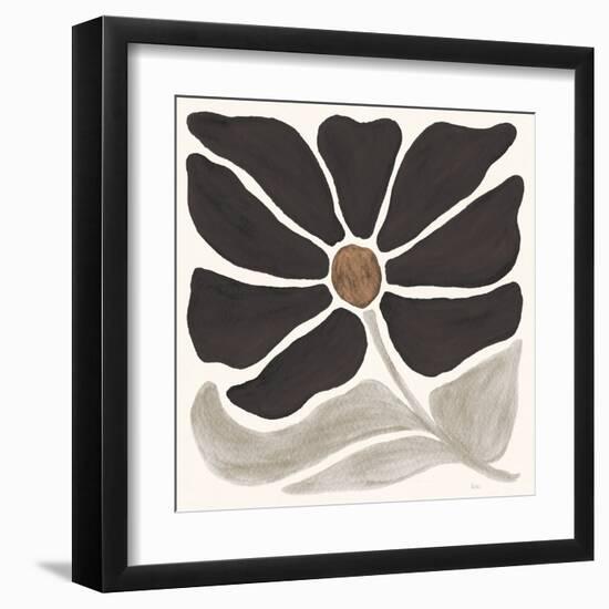 Modern Petals V Neutral-Veronique Charron-Framed Art Print