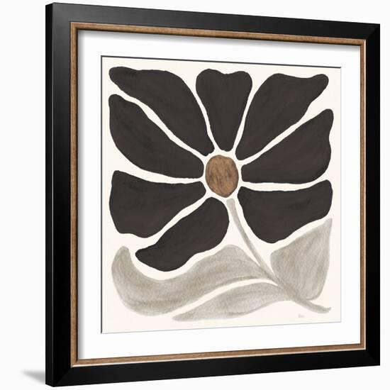 Modern Petals V Neutral-Veronique Charron-Framed Art Print