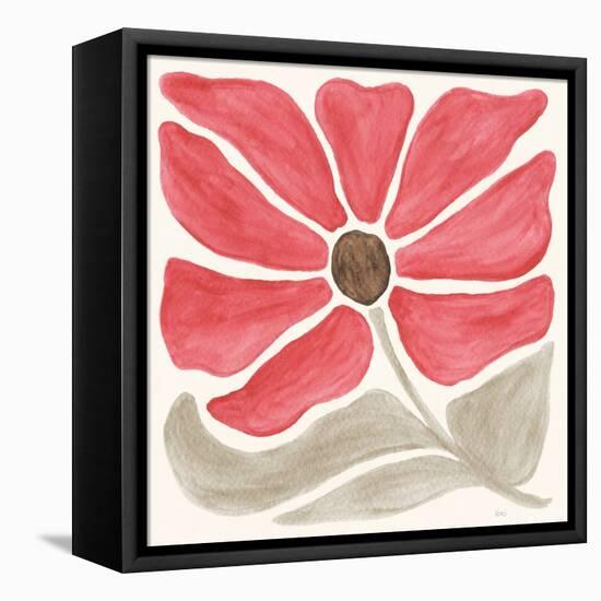 Modern Petals V-Veronique Charron-Framed Stretched Canvas