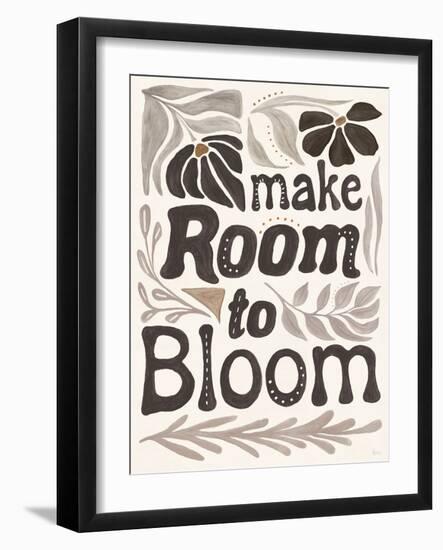 Modern Petals VII Neutral-Veronique Charron-Framed Art Print