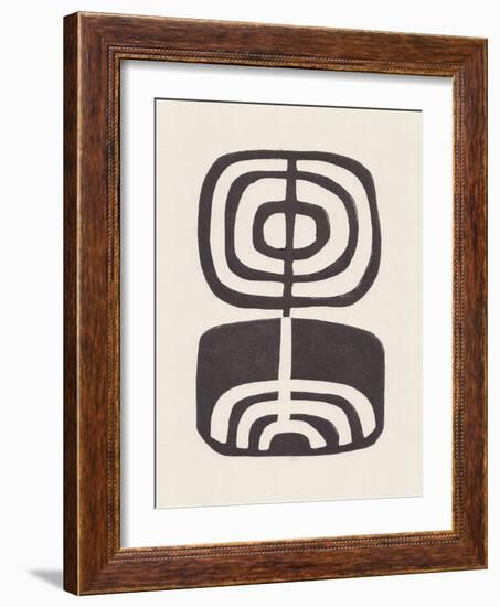 Modern Plant / Lino Print-Alisa Galitsyna-Framed Giclee Print