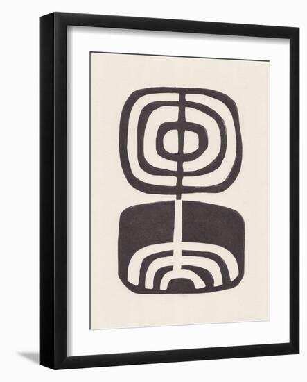 Modern Plant / Lino Print-Alisa Galitsyna-Framed Giclee Print