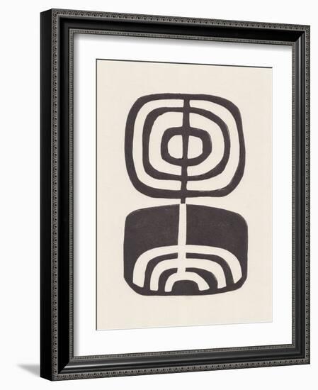 Modern Plant / Lino Print-Alisa Galitsyna-Framed Giclee Print