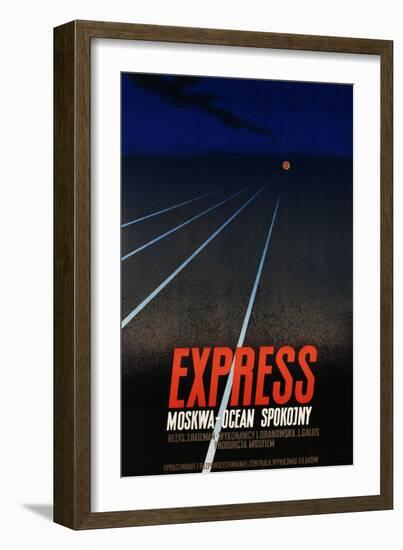 Modern Polish Poster for Express-null-Framed Giclee Print