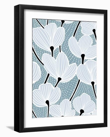 Modern Poppy I-Katie O'Shea-Framed Art Print