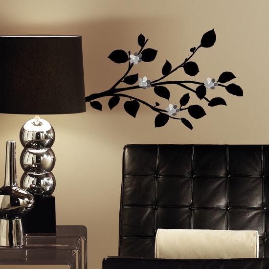 Modern Realistic Branch L And Stick Wall Decals With Bendable Modern Realistic Branch L And Stick Wall Decals With Bendable Flower Mirrors Decal