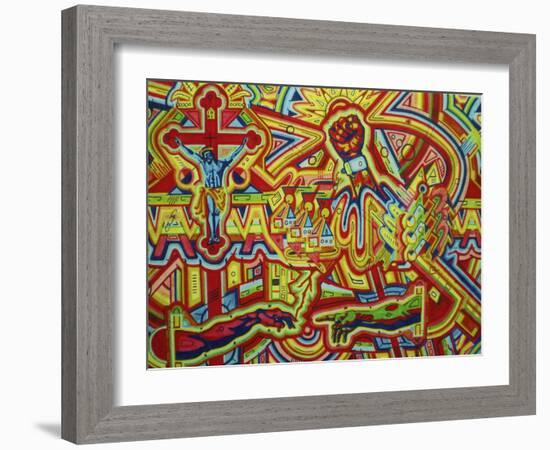 Modern Renaissance-Abstract Graffiti-Framed Giclee Print