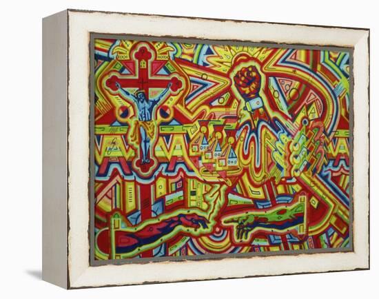 Modern Renaissance-Abstract Graffiti-Framed Premier Image Canvas