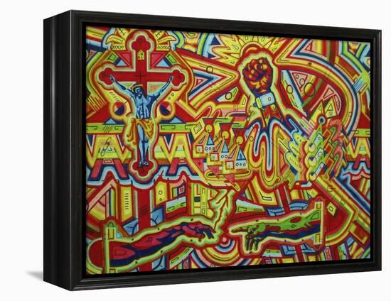 Modern Renaissance-Abstract Graffiti-Framed Premier Image Canvas