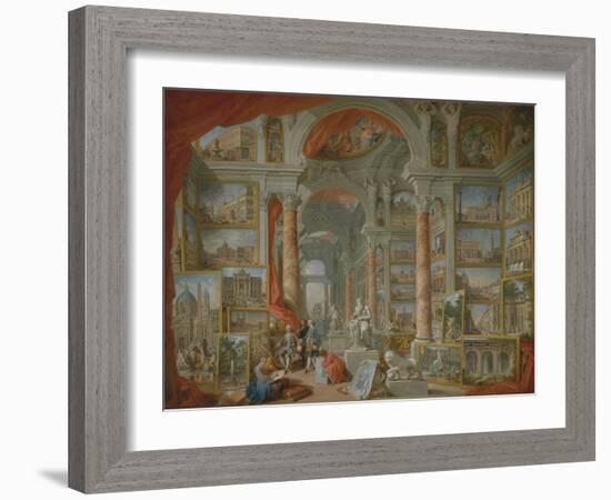 Modern Rome, 1757-Giovanni Paolo Pannini or Panini-Framed Giclee Print