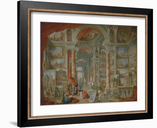 Modern Rome, 1757-Giovanni Paolo Pannini or Panini-Framed Giclee Print