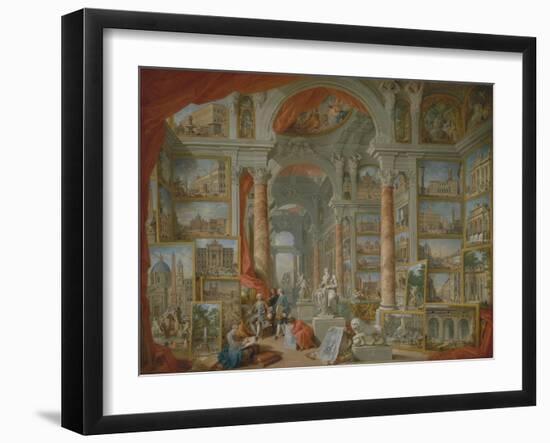 Modern Rome, 1757-Giovanni Paolo Pannini or Panini-Framed Giclee Print