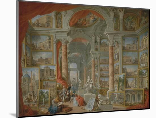 Modern Rome, 1757-Giovanni Paolo Pannini or Panini-Mounted Giclee Print