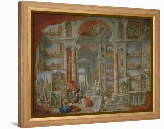 Modern Rome, 1757-Giovanni Paolo Pannini or Panini-Framed Premier Image Canvas